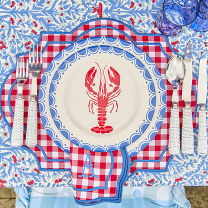 Red Gingham Felix Napkins (Set of 4)