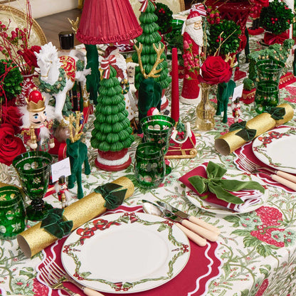 Christmas Garland Dinner & Starter Plates (Set of 8)