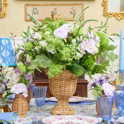 Small Bettina Rattan Urn Vase