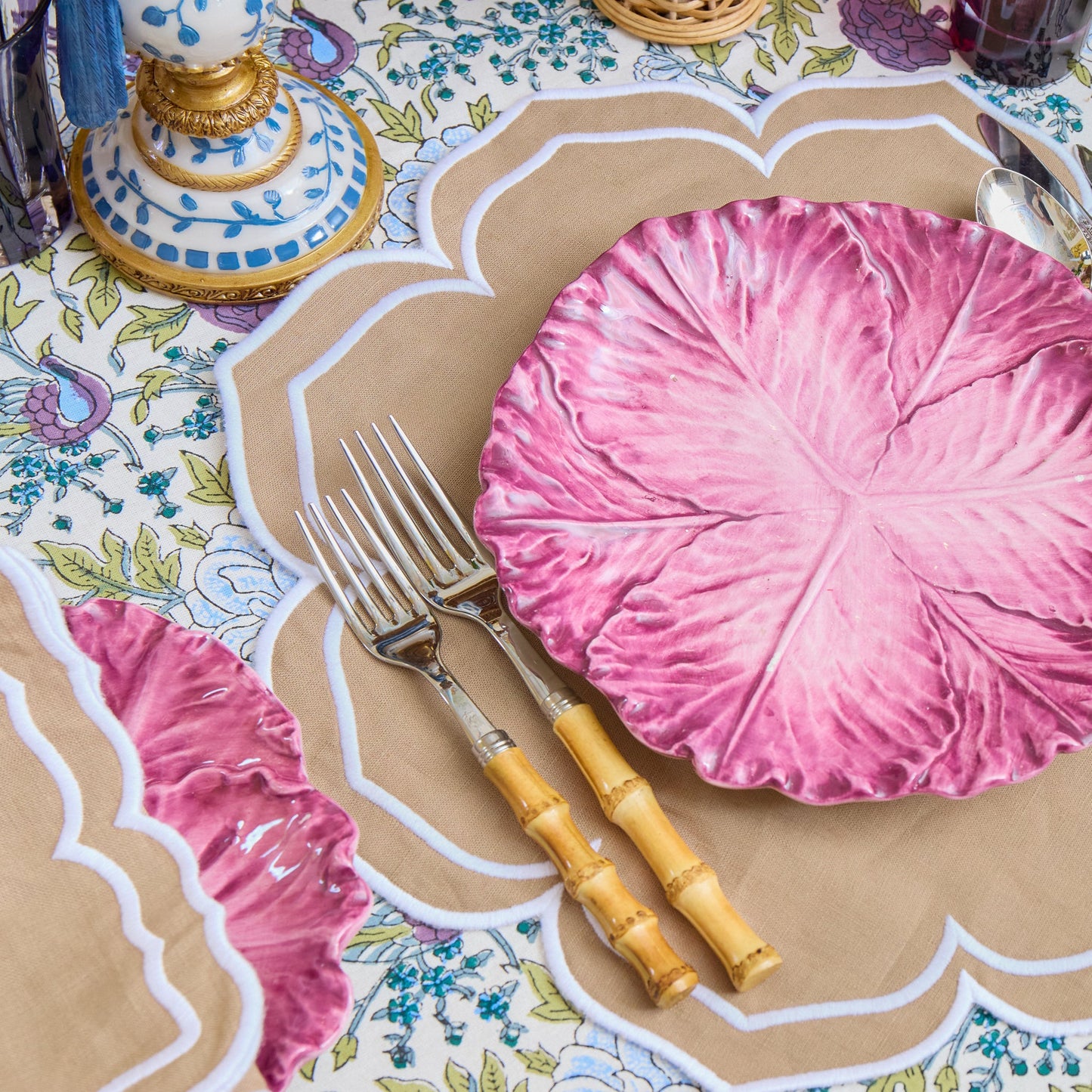 Sand Fleur Placemats & Napkins (Set of 4)