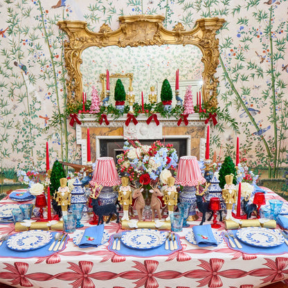 Blue & Red Eloise Placemats & Father Christmas Napkins (Set of 4)