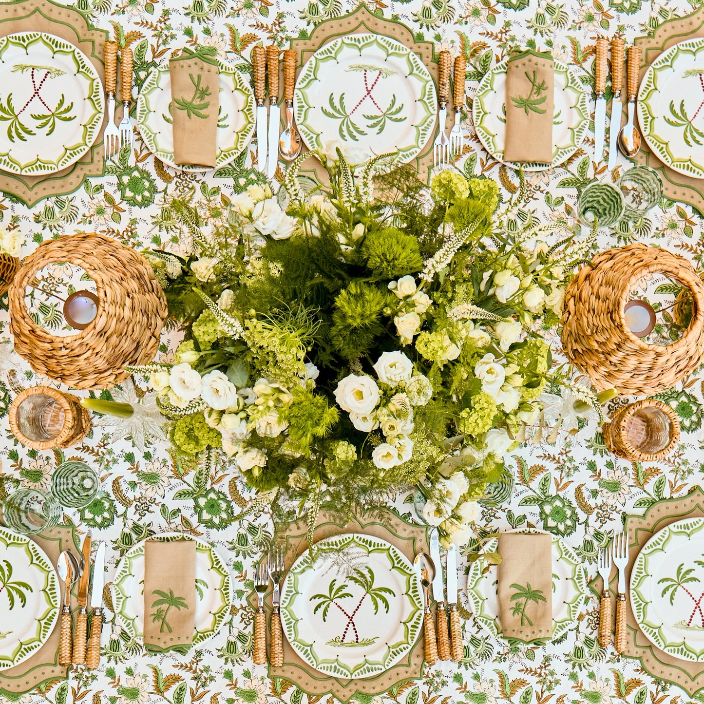 Helena Blockprint Tablecloth