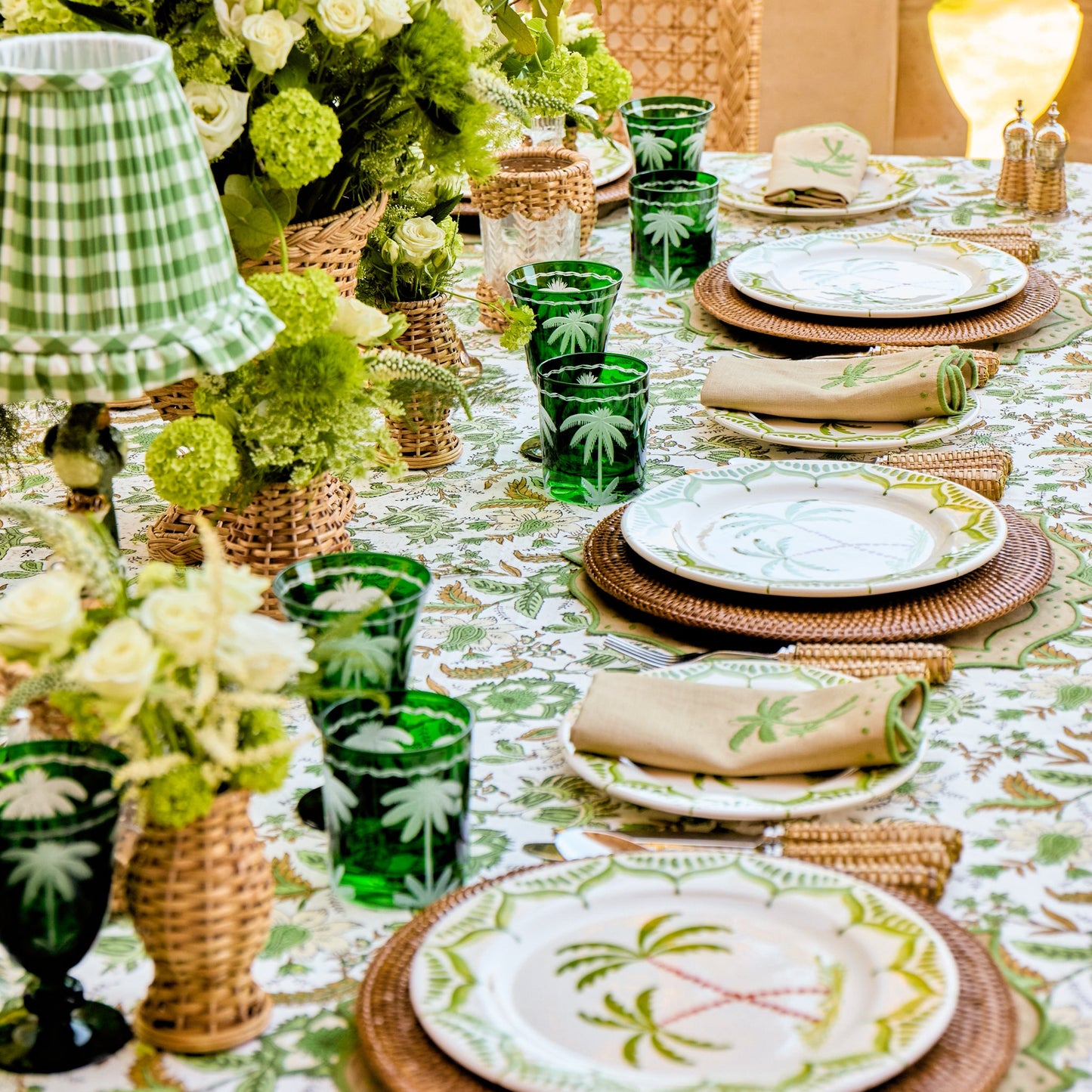 Helena Blockprint Tablecloth