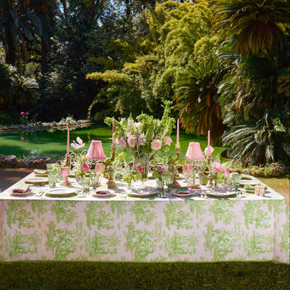 Pink & Green Santa Kristina Dinner Plate