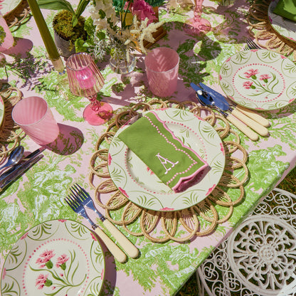 Pink & Green Santa Kristina Dinner Plate