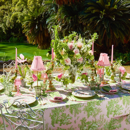 Pink & Green Santa Kristina Dinner Plate