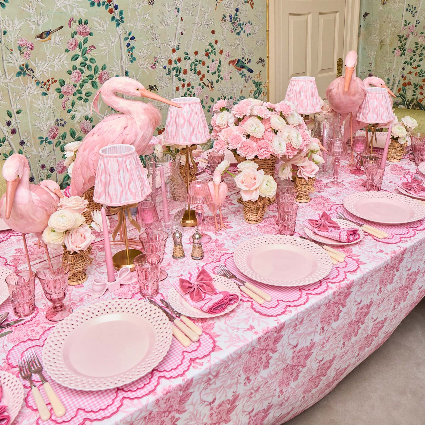 Pink Charlotte Gingham Placemats (Set of 4)