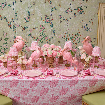 Pink Chloe Engraved Glassware (Set of 8)