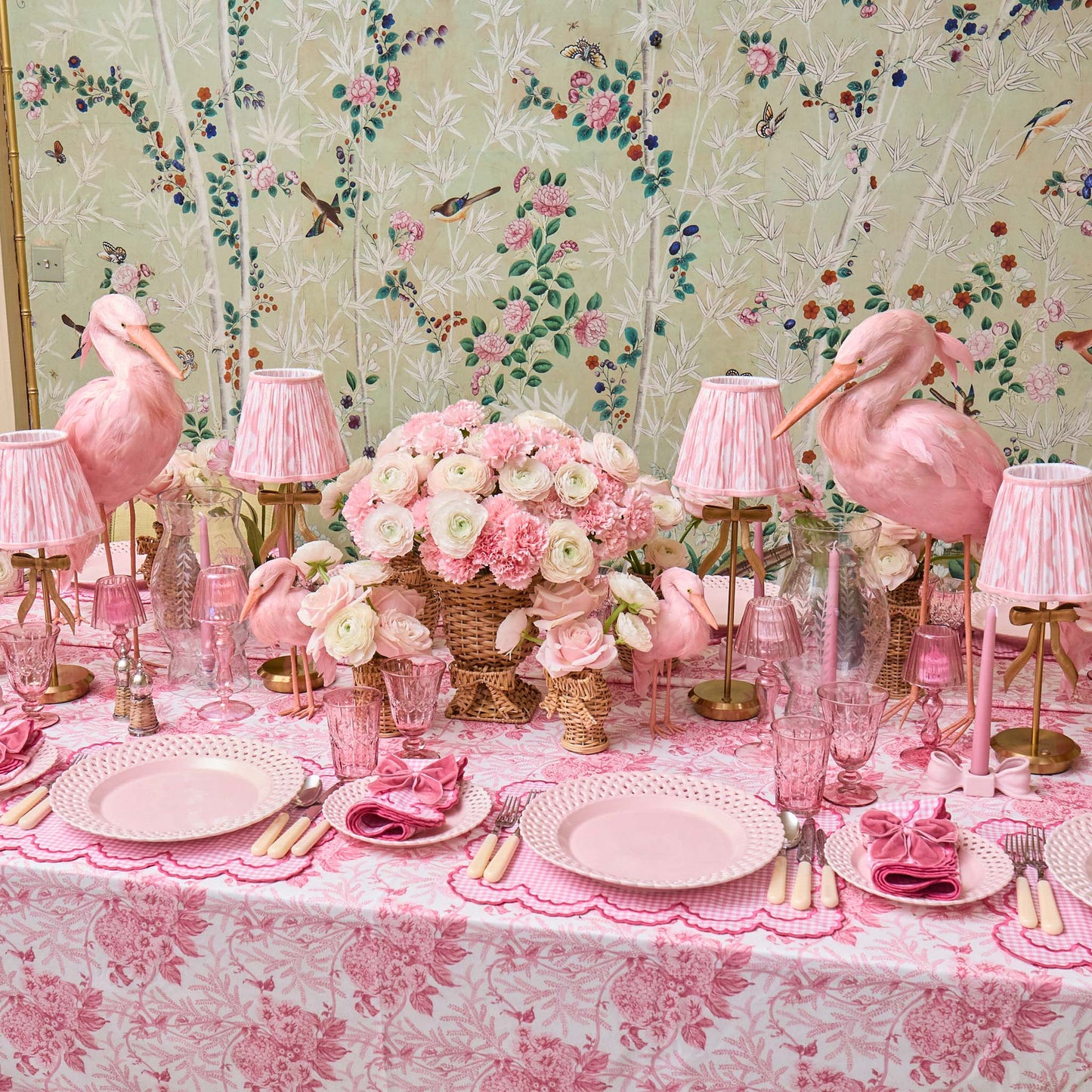 Pink Charlotte Gingham Placemats (Set of 4)