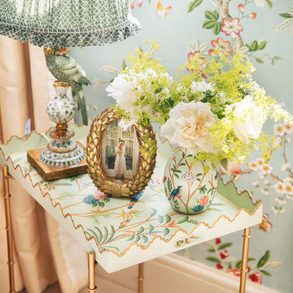 Chinoiserie Tole Tray with Stand