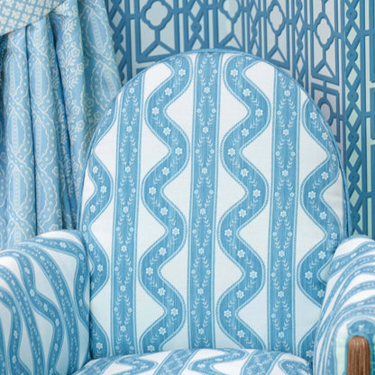 Blue Theodora Fabric