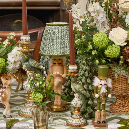 Olive Parrot Candle Holders (Pair)