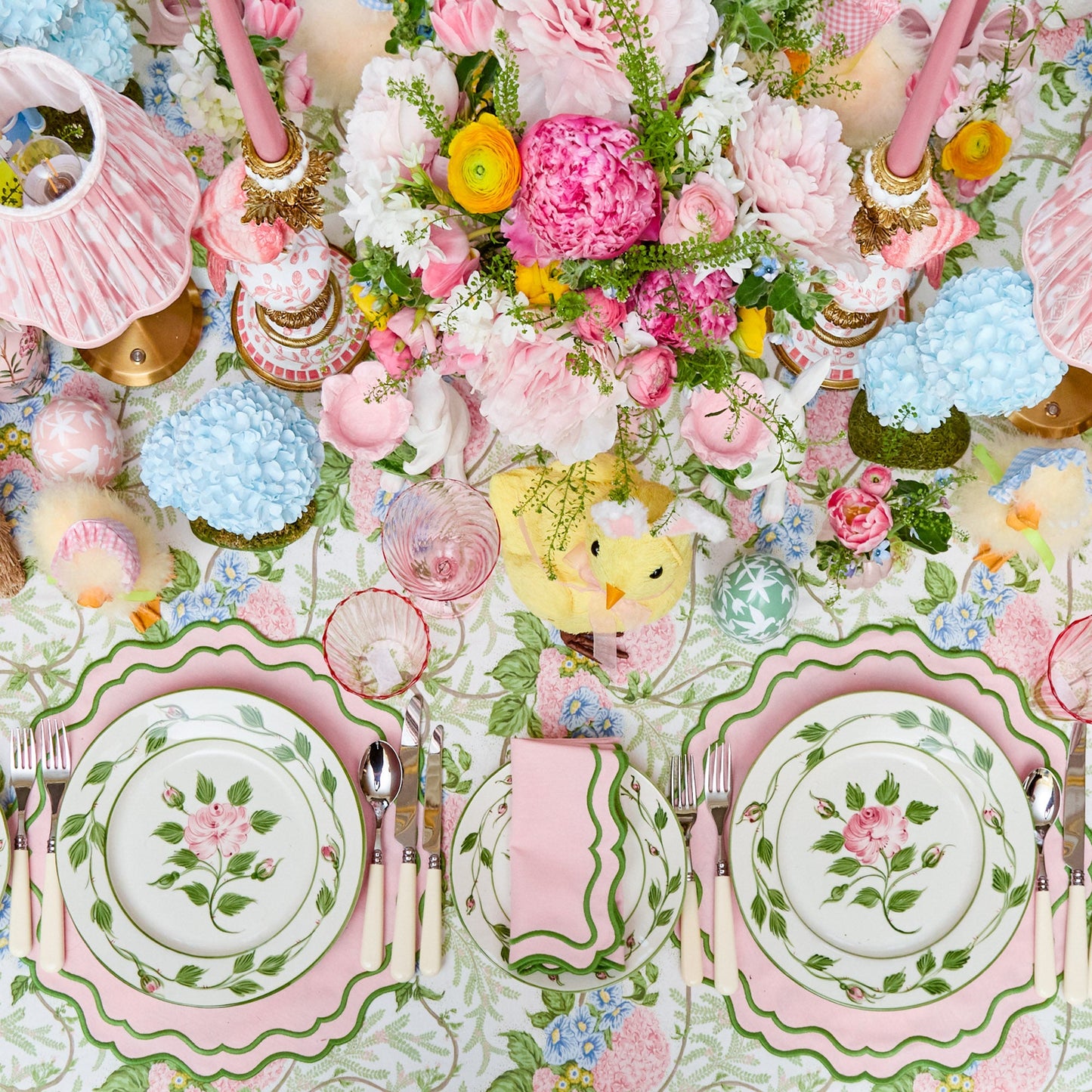 Rose Bud Dinner Plates (Set of 4)