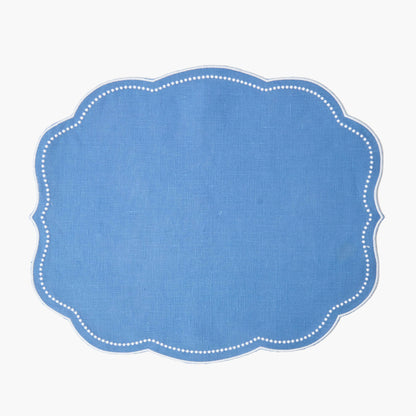 Blue Eloise Linen Placemats (Set of 4)