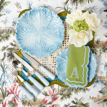 Blue Serena Cabbage Dinner Plate