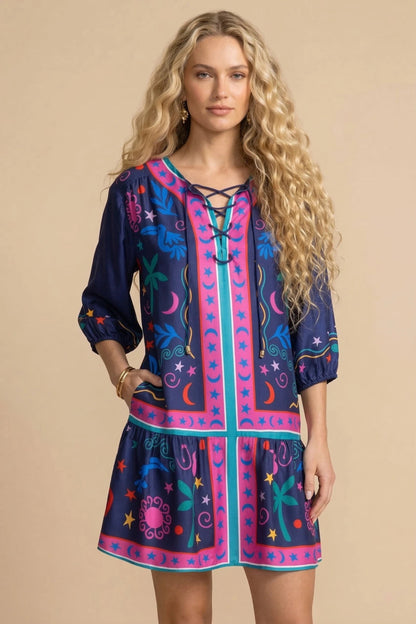 Johnny Was Jade Selena Mini Dress L30725-4