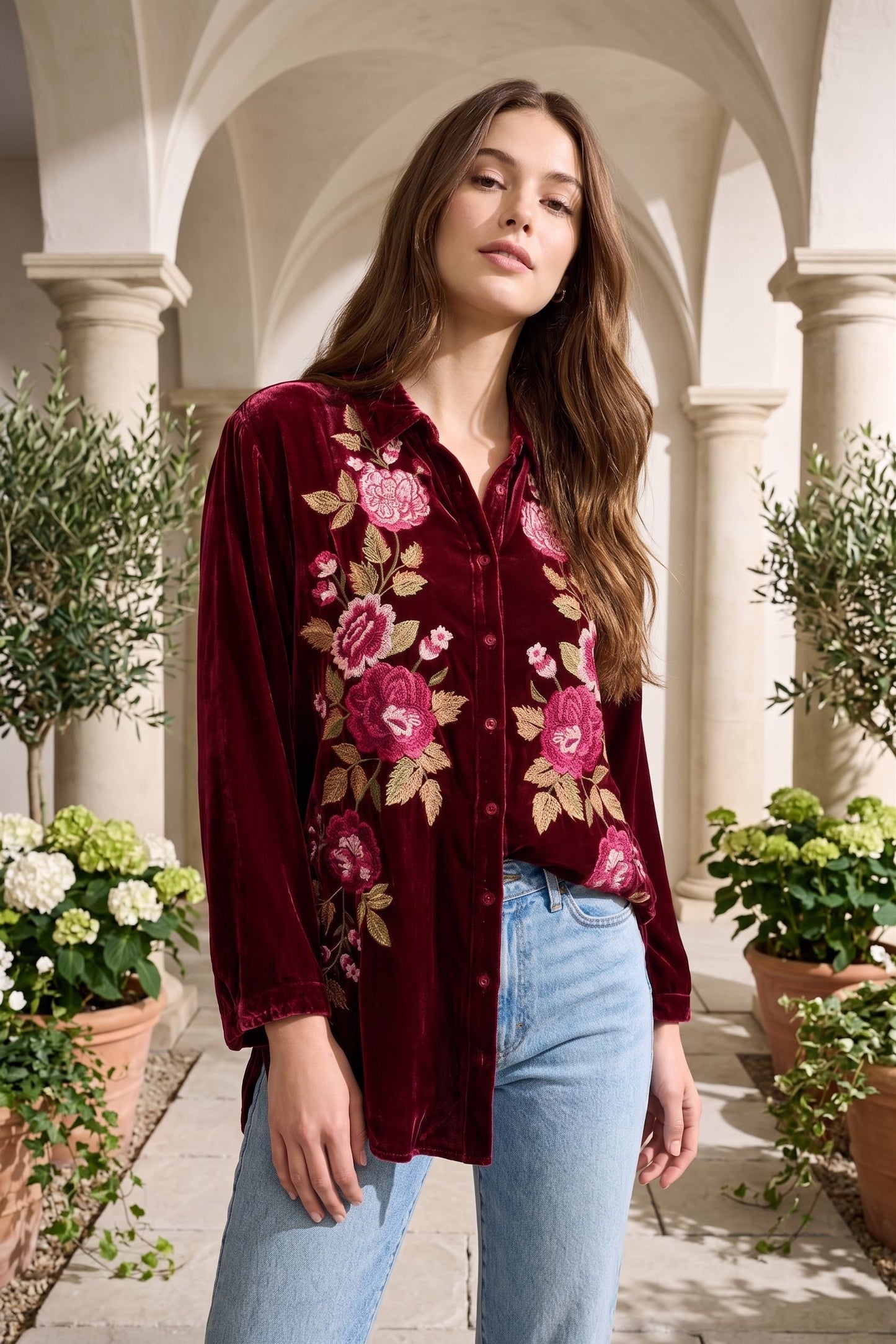 Johnny Was Mehdi Kimono Sleeve Shirt J17225-O