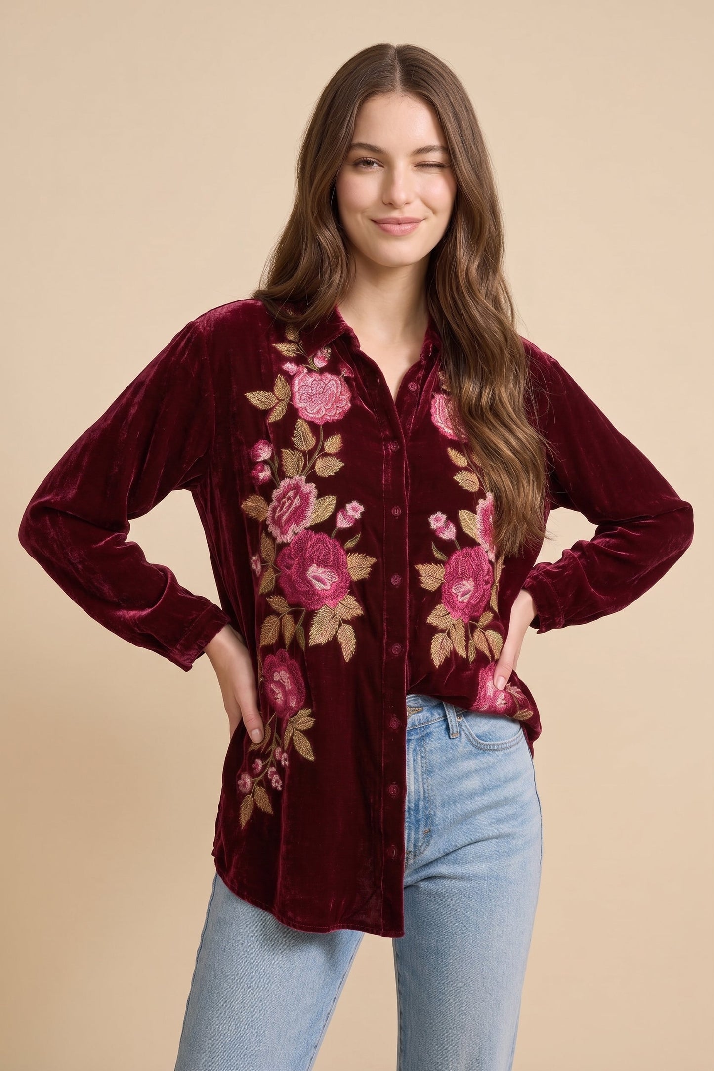 Johnny Was Mehdi Kimono Sleeve Shirt J17225-O