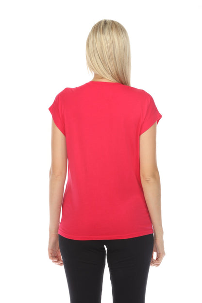 Johnny Was JWLA Edie Relaxed Embroidered Tee Boho Chic J15024