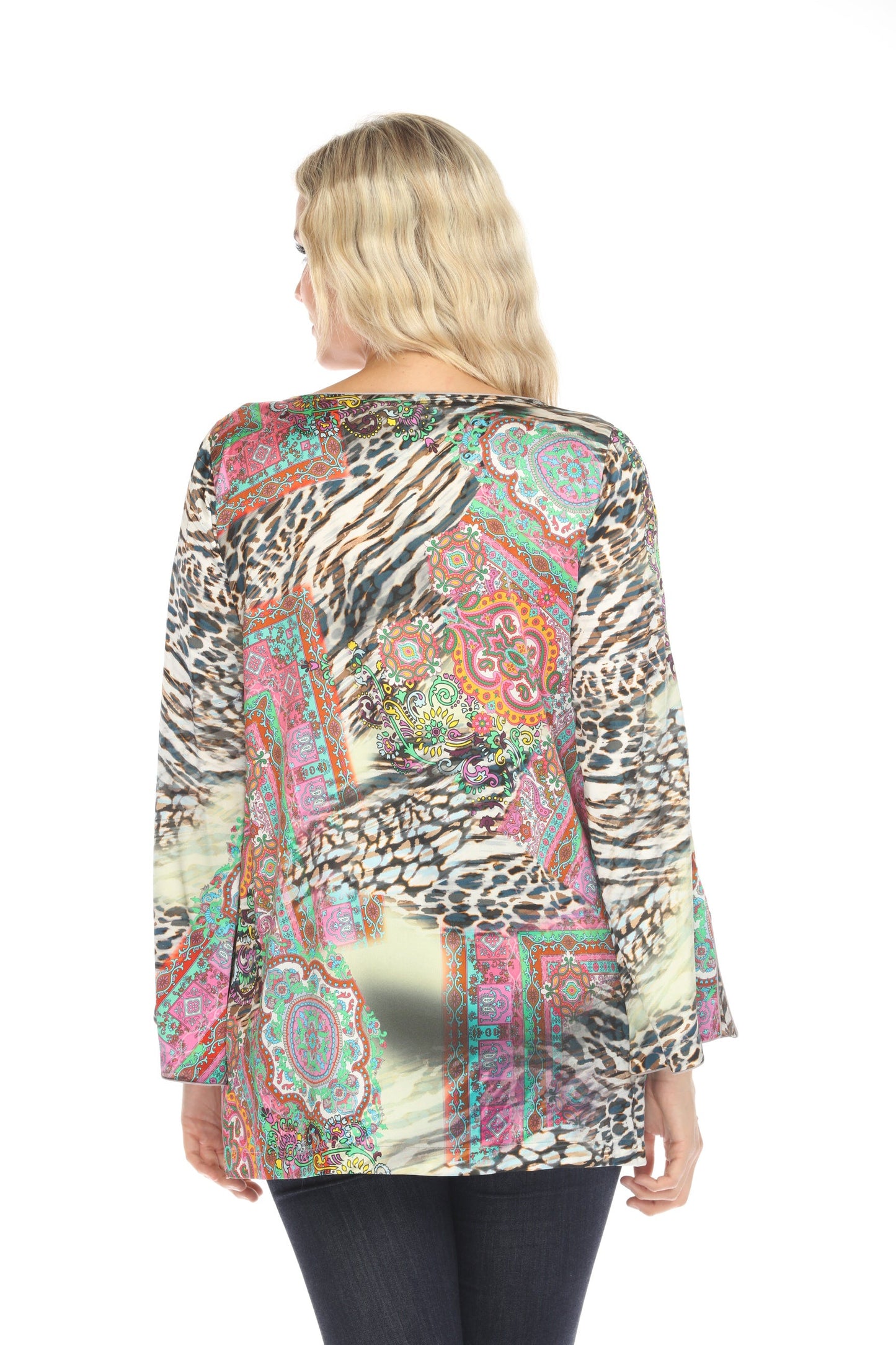 Johnny Was Kimi Paisley Tunic Top C23624BE