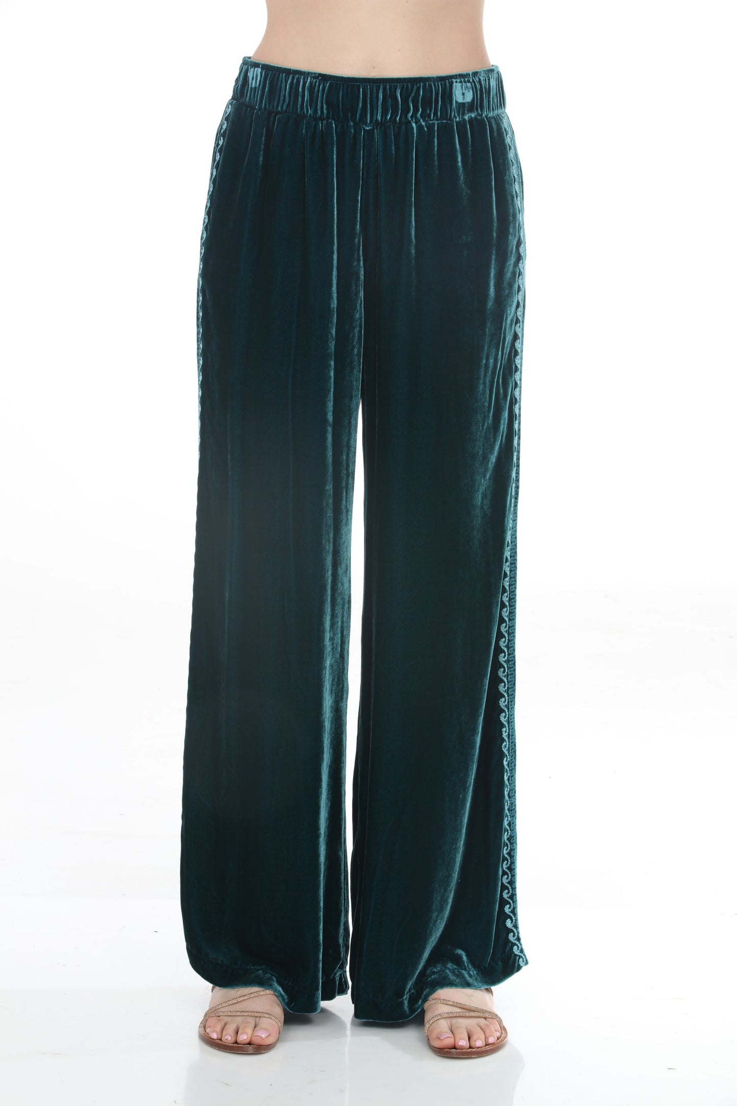 Johnny Was JWLA Wide Leg Velvet Pants J64325-8 *