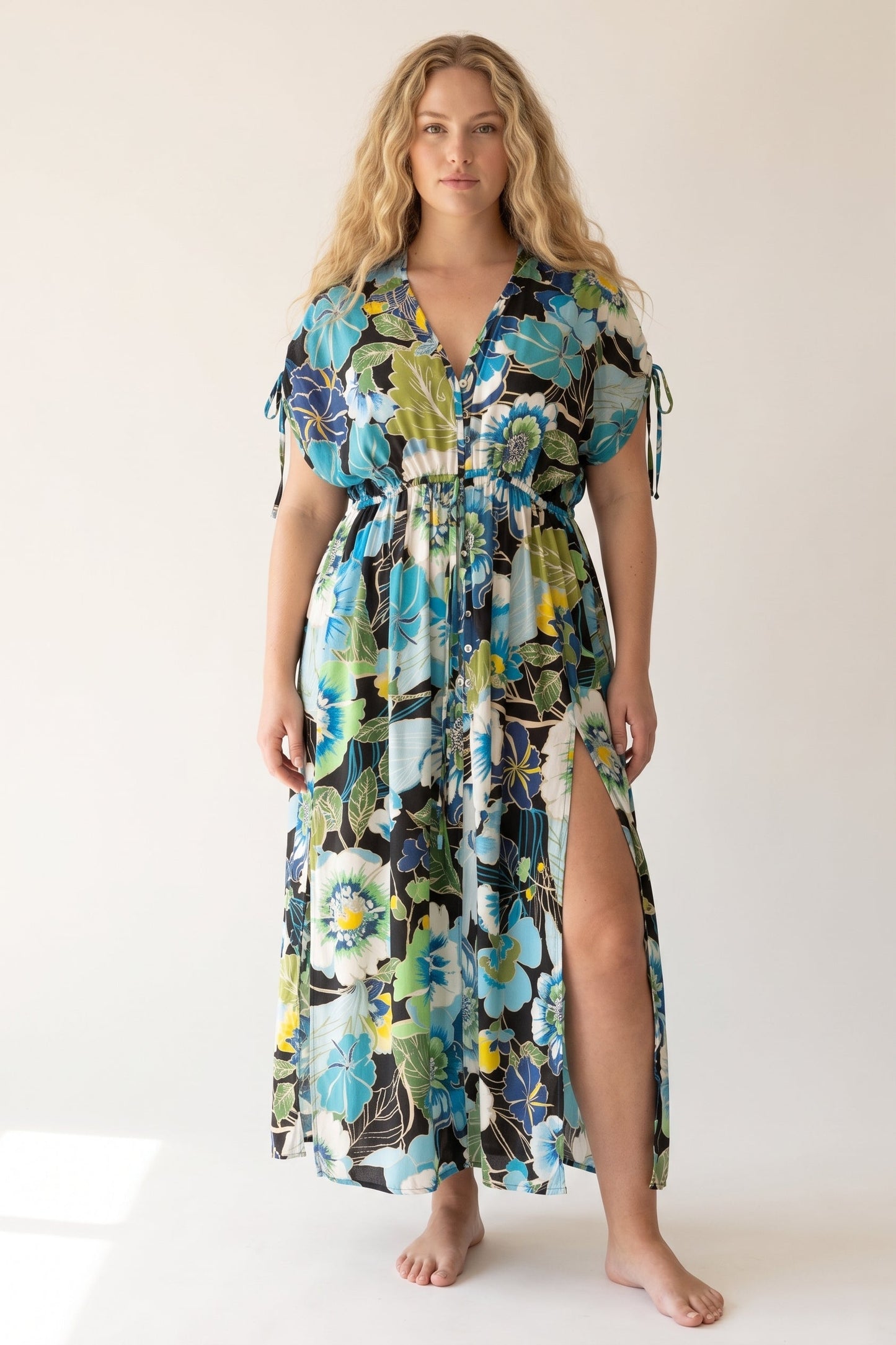 Johnny Was Jenn Drawcord Kaftan CSW5124-HX Plus Size