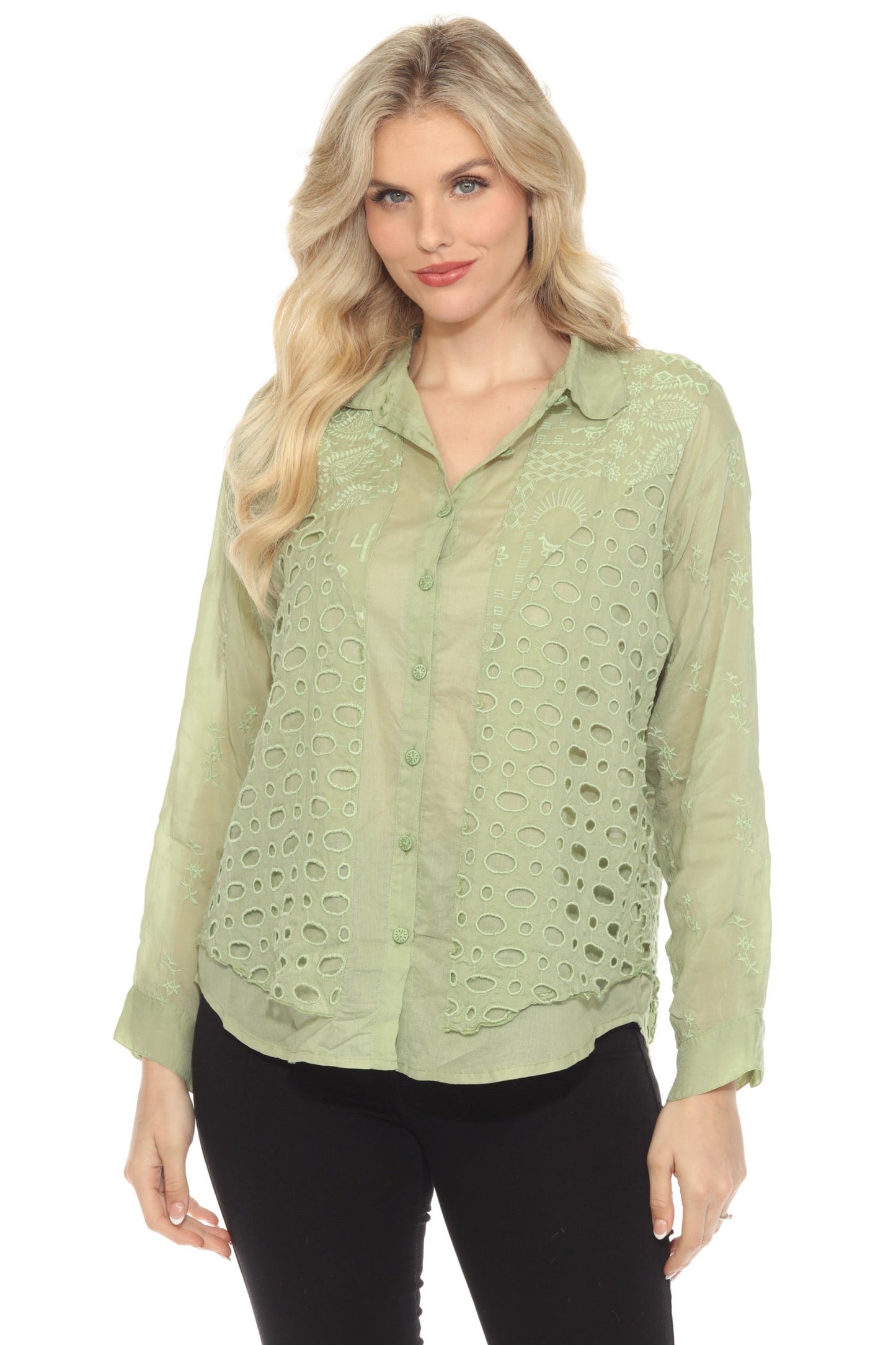 Johnny Was Western Paisley Piya Button-Down Shirt C19124-7 *