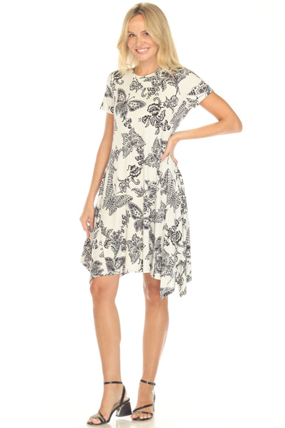 Johnny Was The Janie Favorite Short Handkerchief Hem Dress T38625-4