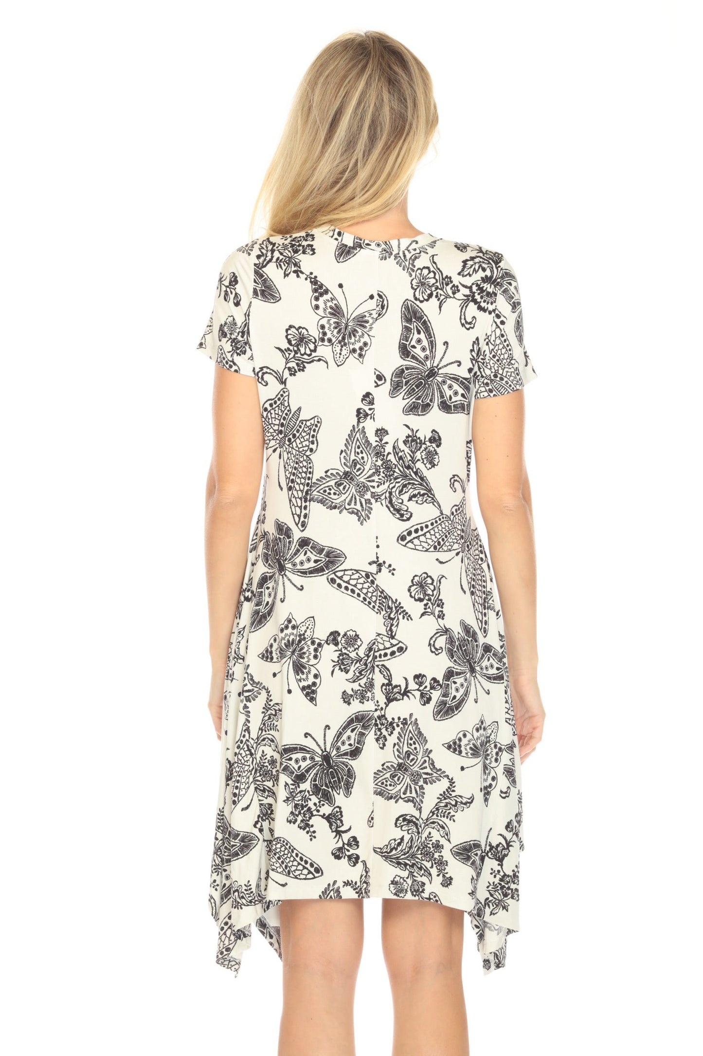Johnny Was The Janie Favorite Short Handkerchief Hem Dress T38625-4