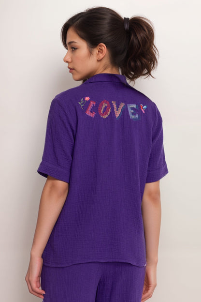 Johnny Was Desire Embroidered Cotton Camp Shirt R16324-9