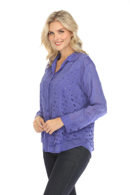 Johnny Was Western Paisley Piya Button-Down Shirt C19124-7 *