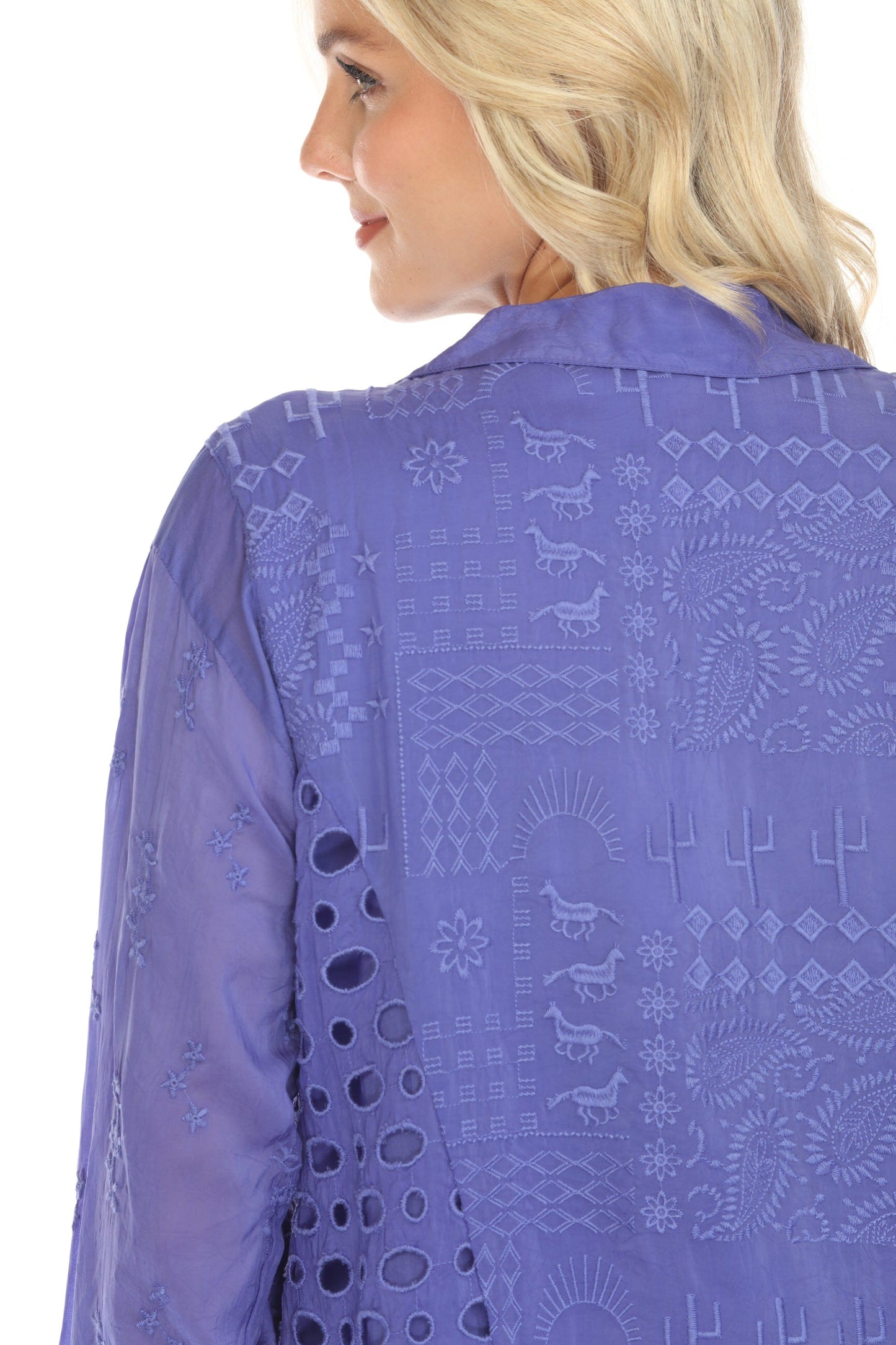 Johnny Was Western Paisley Piya Button-Down Shirt C19124-7 *