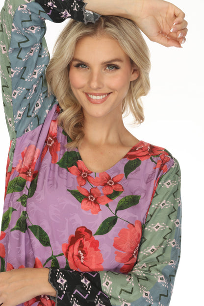 Johnny Was Zanda Tandis Floral Blouse C16623B Boho Chic
