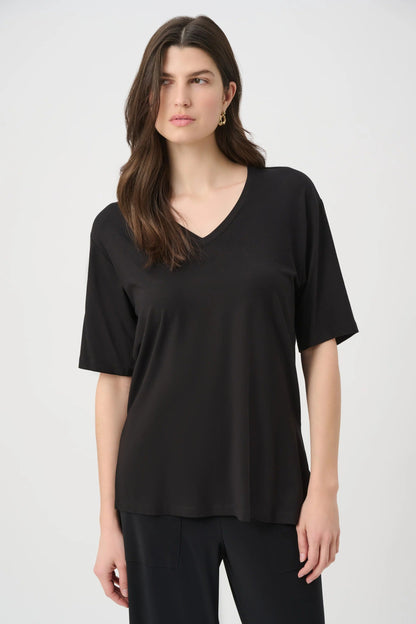 Joseph Ribkoff V-Neck Dolman Sleeve Boxy Top 261600