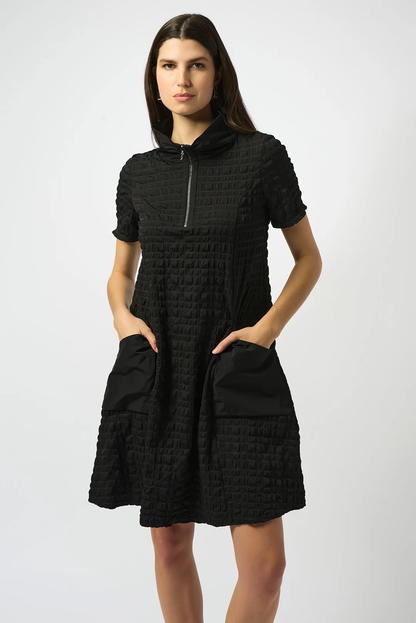 Joseph Ribkoff Bubble Jacquard A-Line Textured Dress 251084