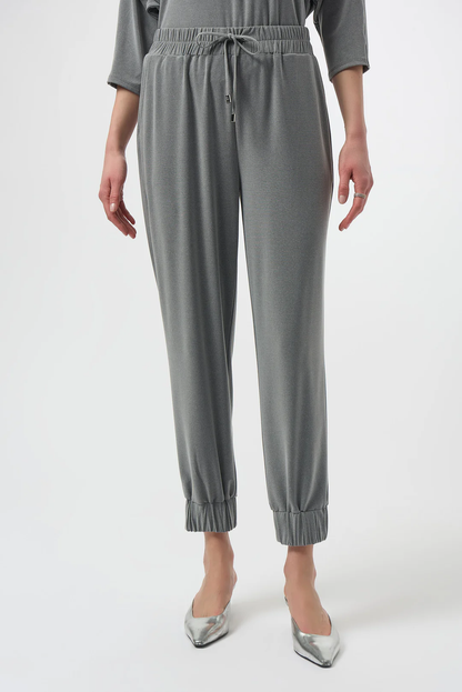 Joseph Ribkoff Grey Melange Pull On Jogger Pants 254079