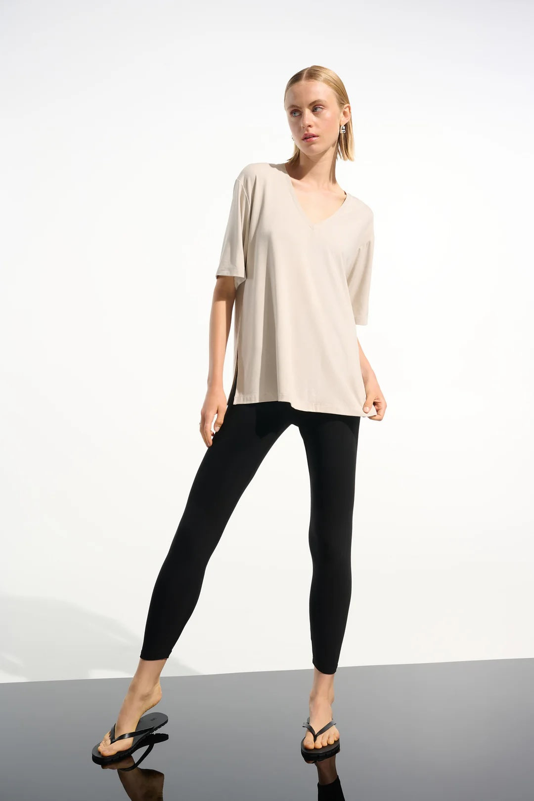 Joseph Ribkoff V-Neck Dolman Sleeve Boxy Top 261600