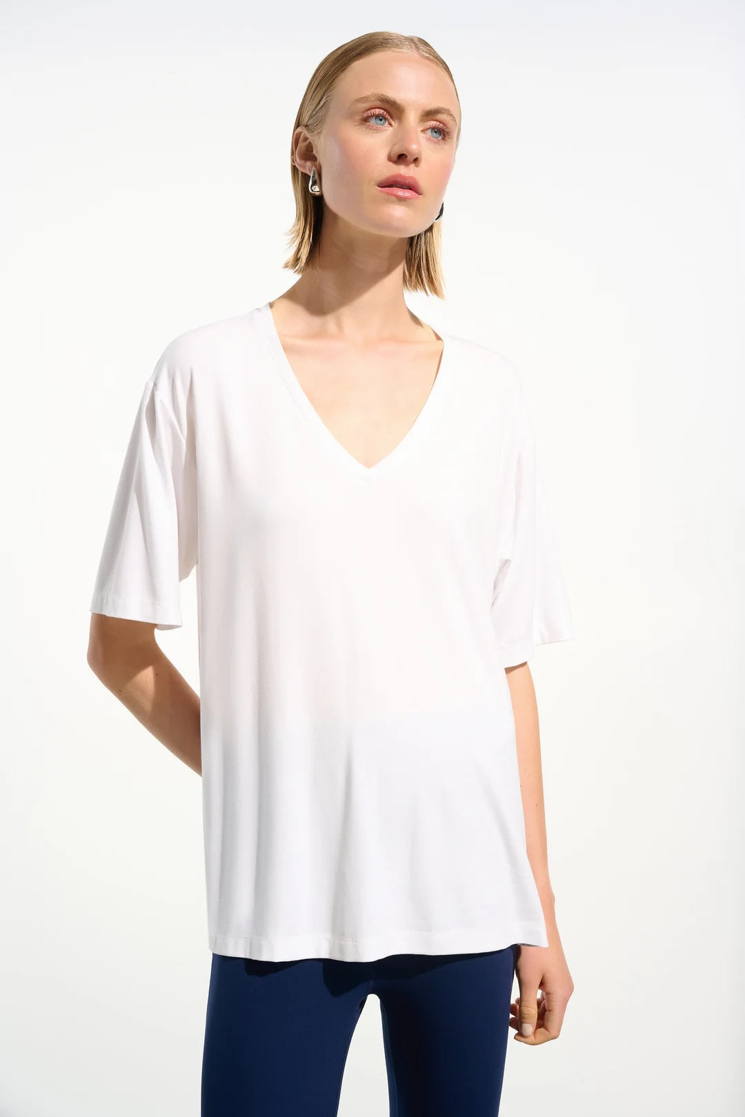 Joseph Ribkoff V-Neck Dolman Sleeve Boxy Top 261600