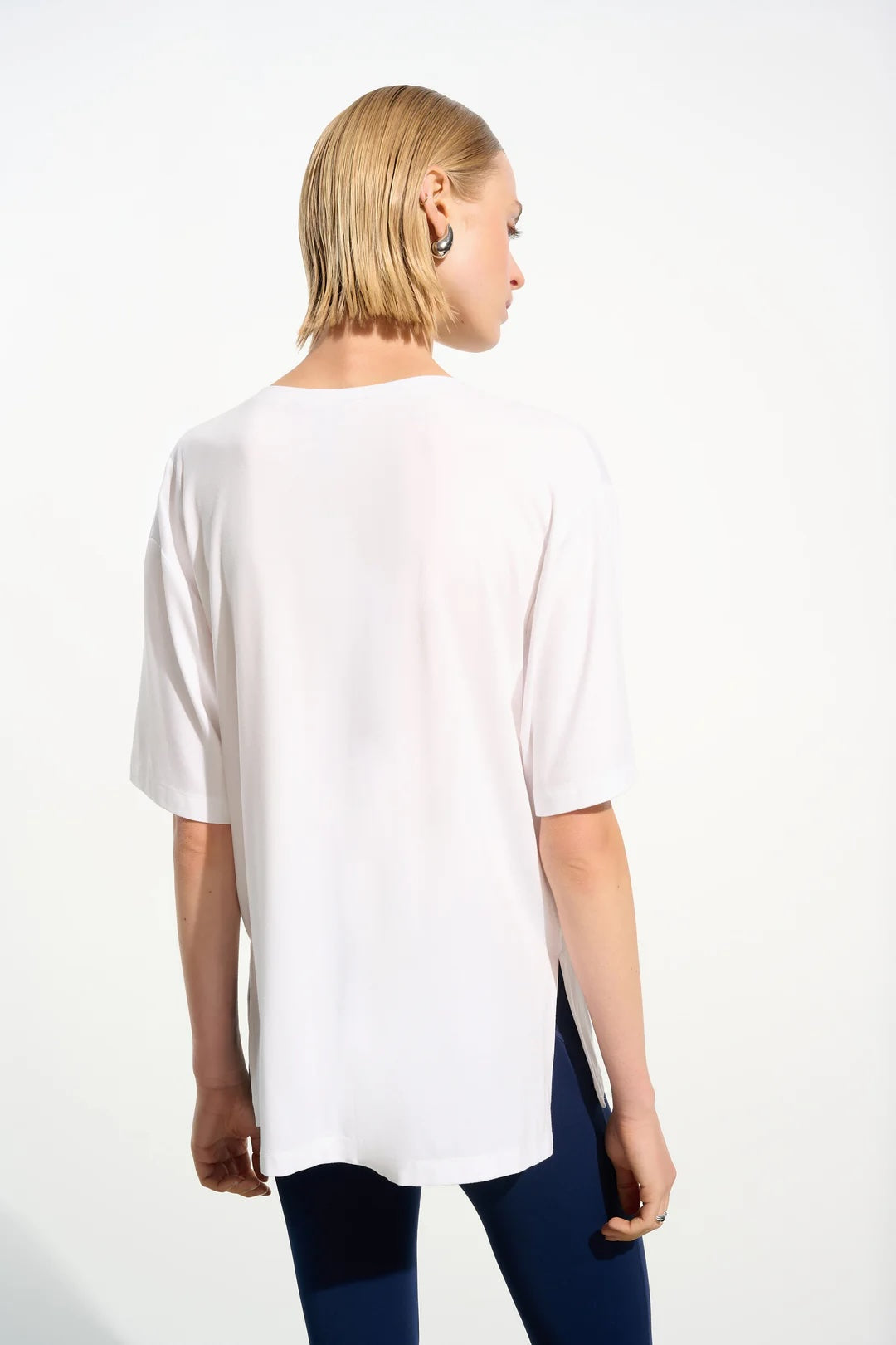 Joseph Ribkoff V-Neck Dolman Sleeve Boxy Top 261600