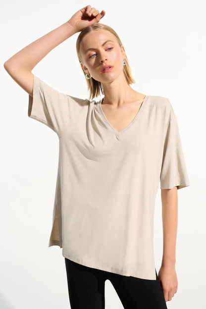 Joseph Ribkoff V-Neck Dolman Sleeve Boxy Top 261600