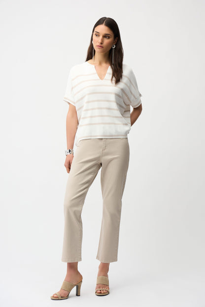Joseph Ribkoff Striped Dolman Sleeve Sweater Top 261921