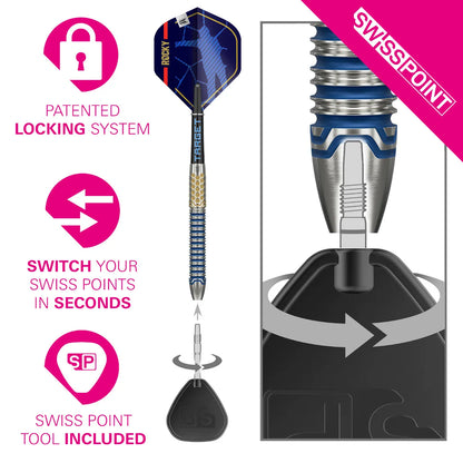 TARGET - 22g - JOSH ROCK G1 Swiss Point Darts - 90% Tungsten