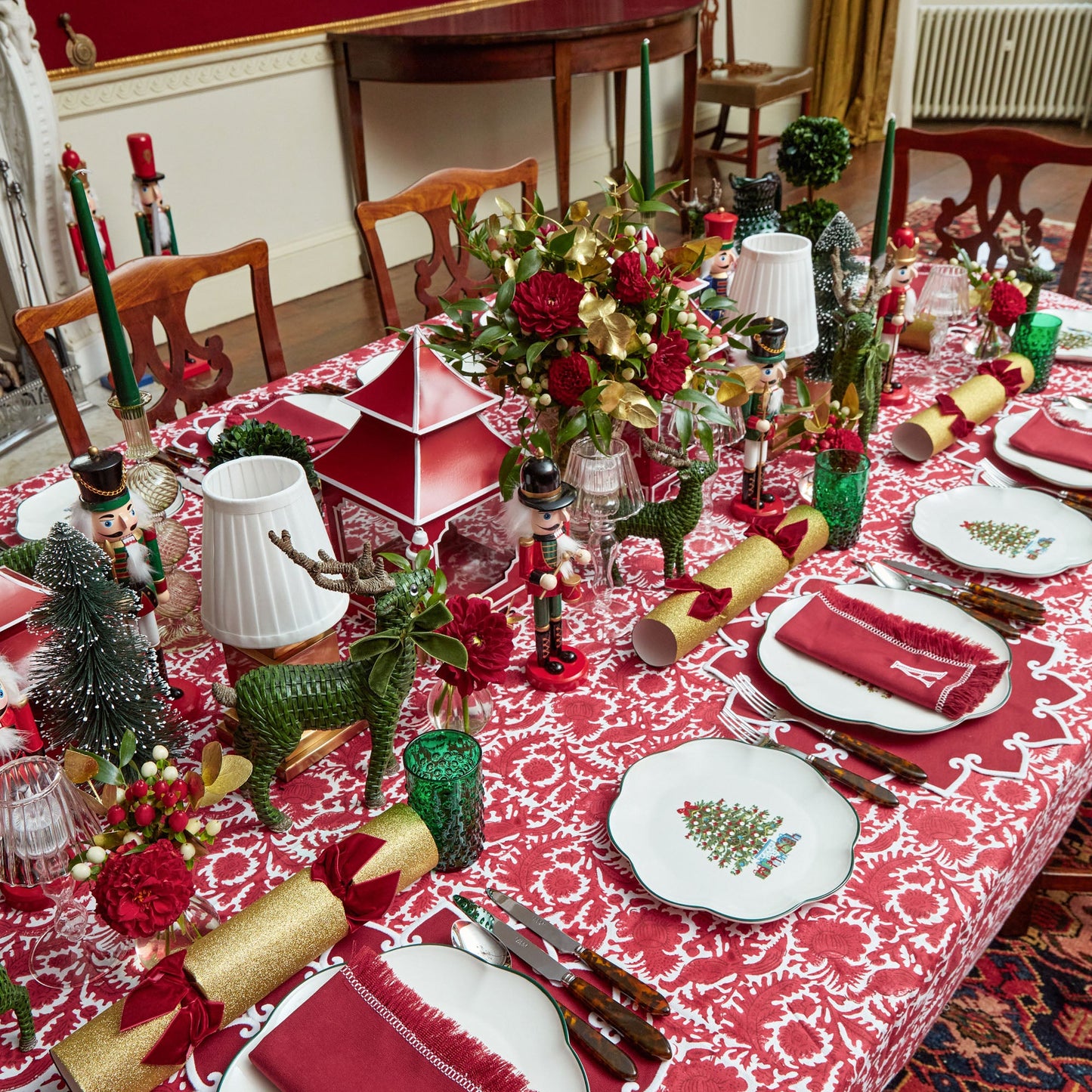 Cranberry Pheasant Tablecloth