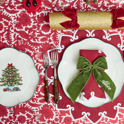 Cranberry Pheasant Tablecloth
