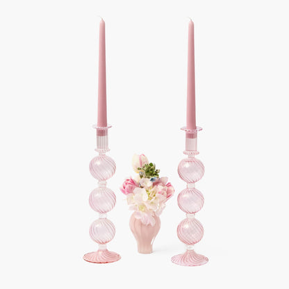 Peony Camille Candle Holders (Pair)