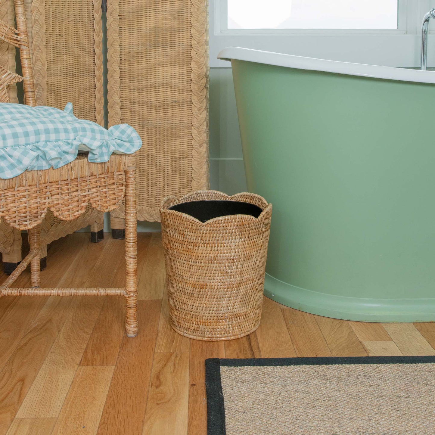 Natural Rattan Bin