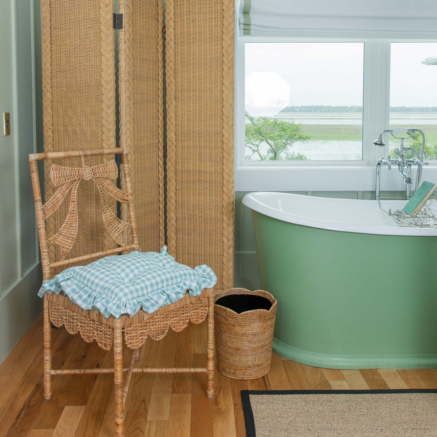 Natural Rattan Bin