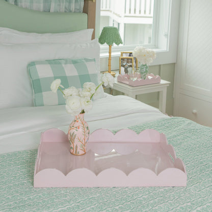 Soft Pink Lacquer Tray
