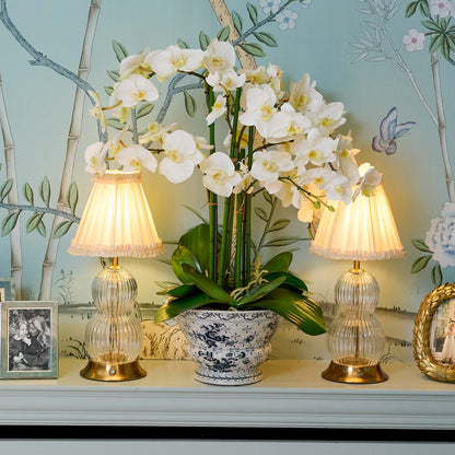 Cream Frilled Silk Lampshade (18cm)