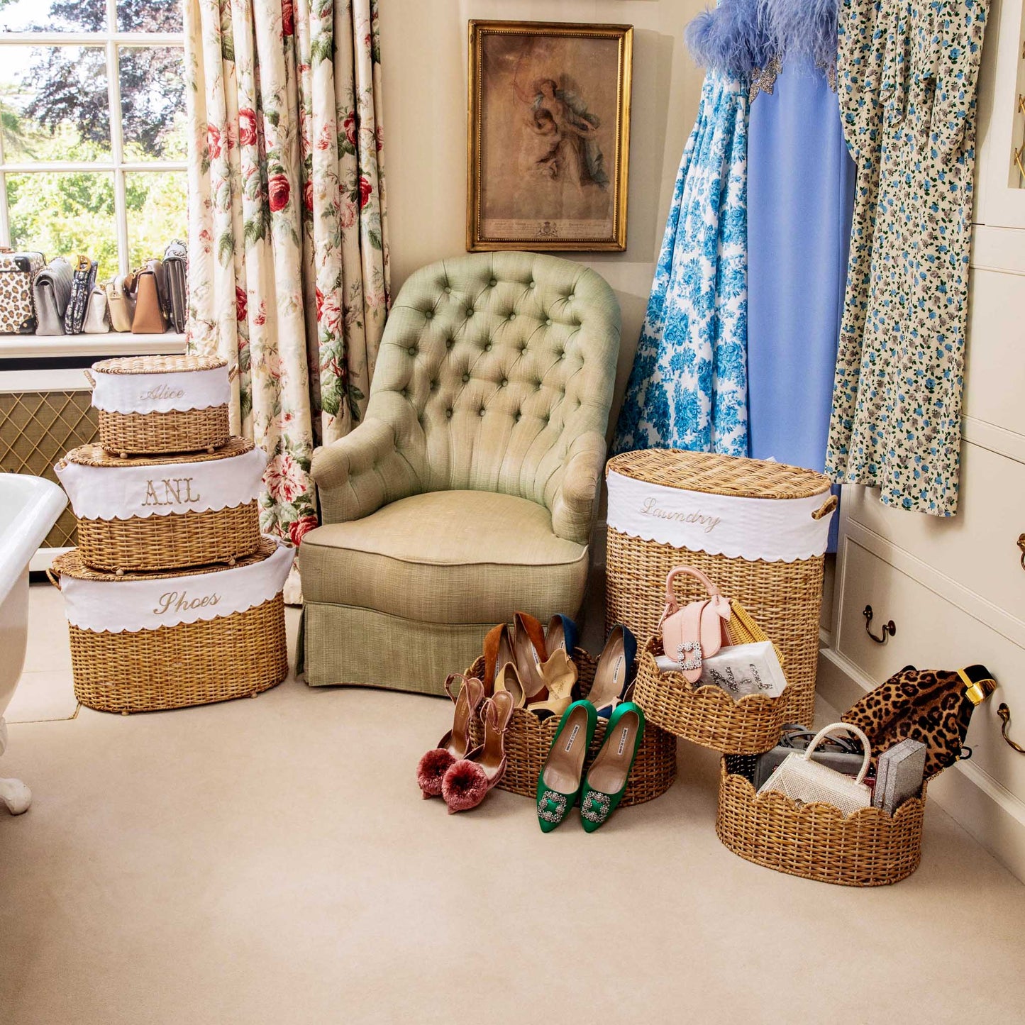Isabella Rattan Basket (Extra Small)